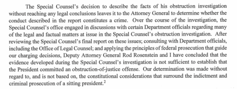 Illustration for article titled Mueller Report Doesn't Say Trump Conspired With Russia, But It Also Doesn't Exonerate HimÂ